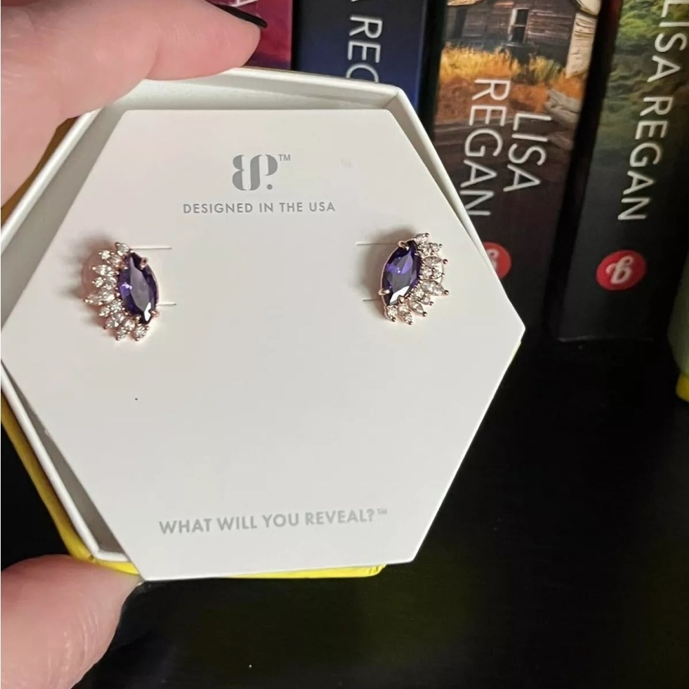 Bomb Party RBP8210 Flames Of Fire Purple Topaz Rose Gold Plating
